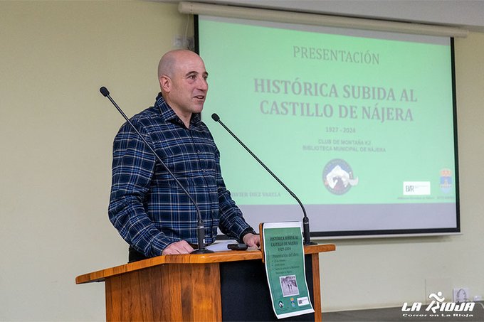 Presentación del libro de la memoria de la histórica carrera de la subida al Castillo de Nájera